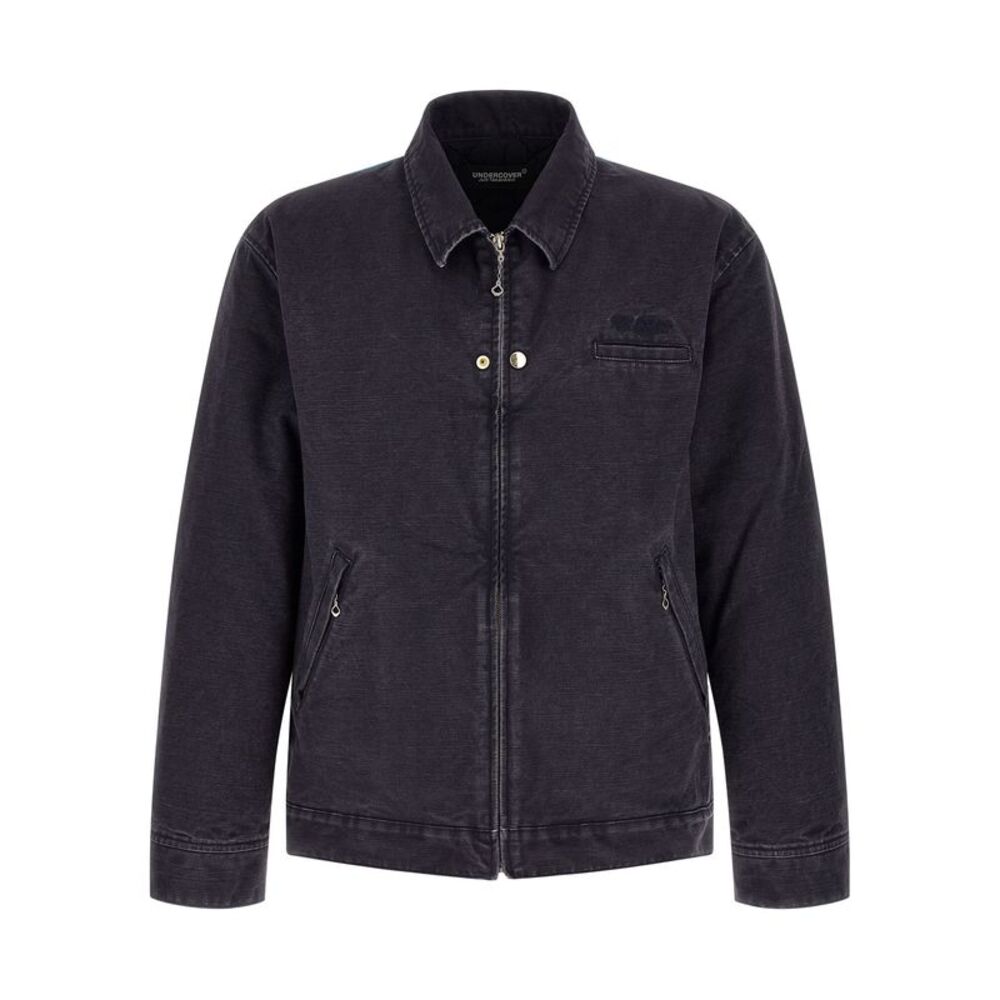 Undercover Blue Cotton Full-Length Men's Jacket